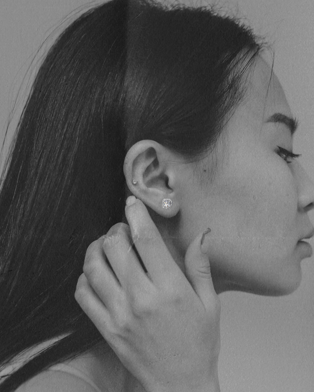 Moissanite earrings (預購）