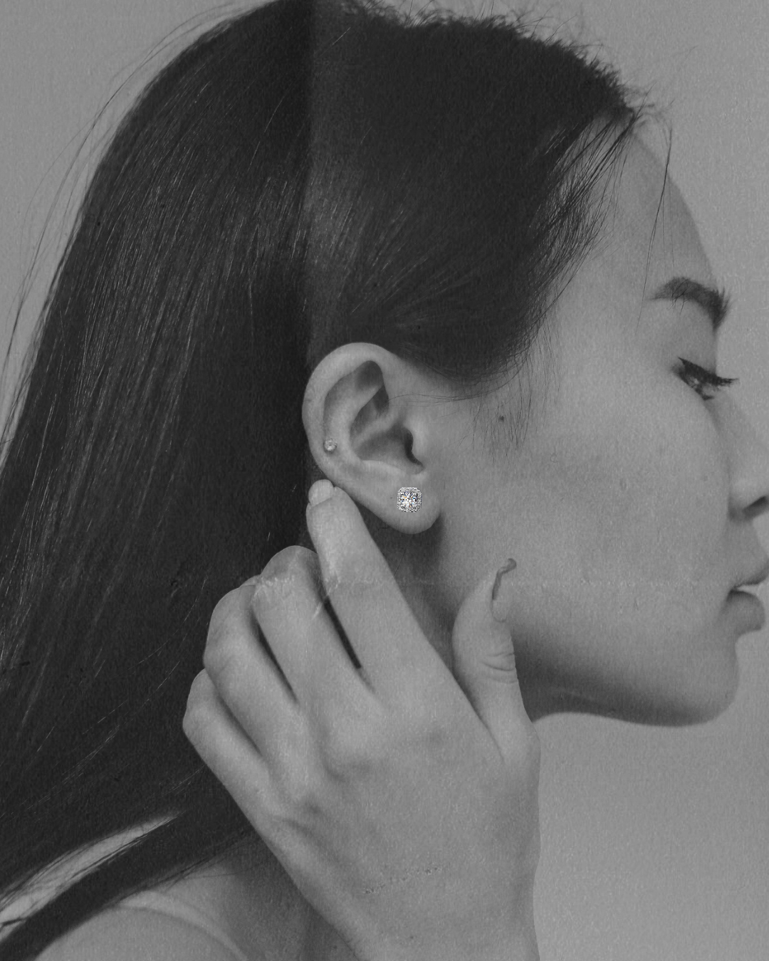 Moissanite earrings