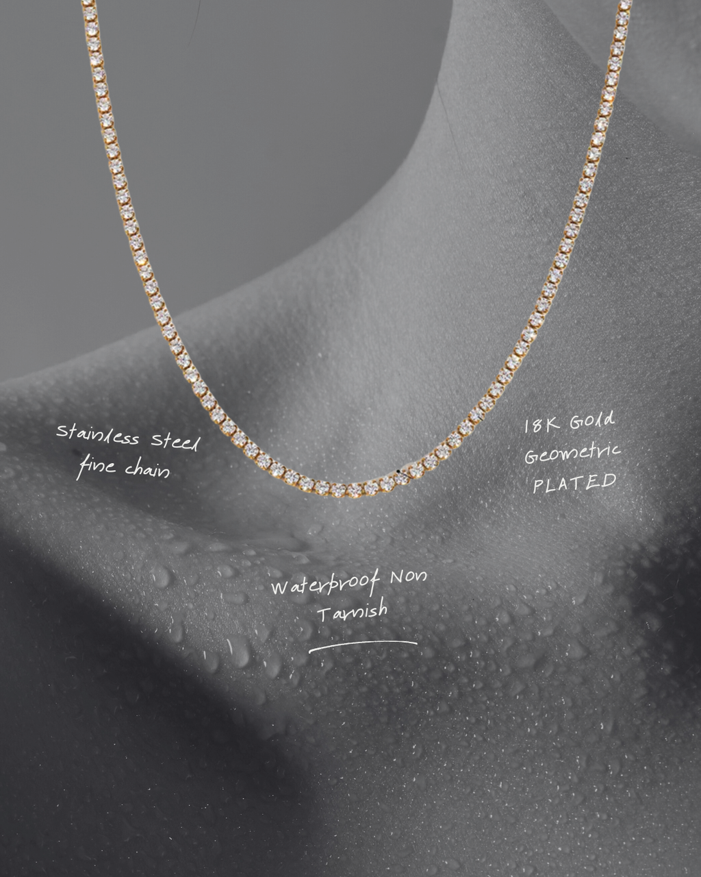 Paris Open Tennis Necklace